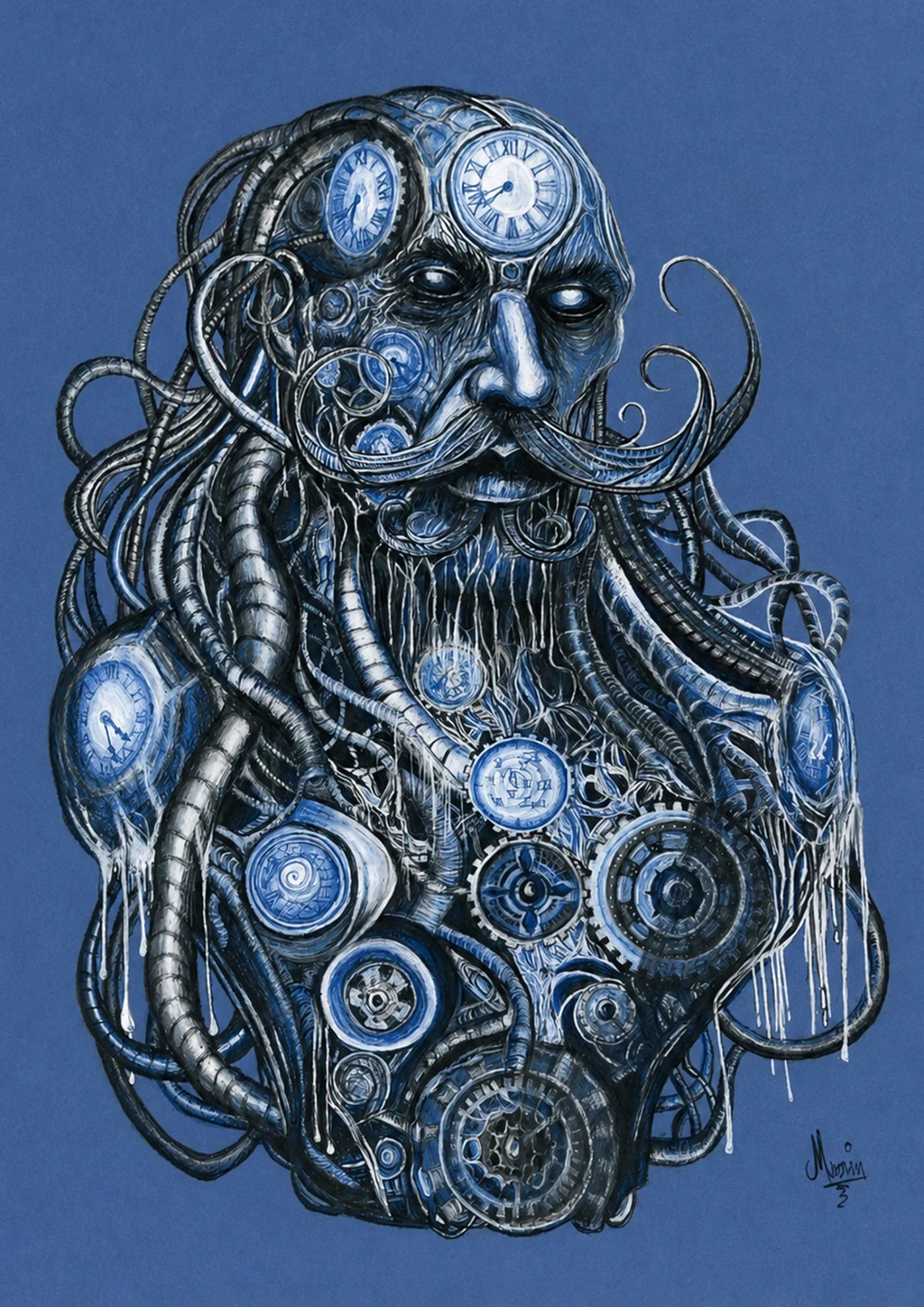 Bluedali - Adapt, regard bleu frontal par Jeremy MORIN